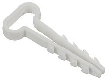 Дюбель-хомут 14х6мм для плоского кабеля нейлон бел. (уп.100шт) GENERICA UDH14-14-06-100-K01-G