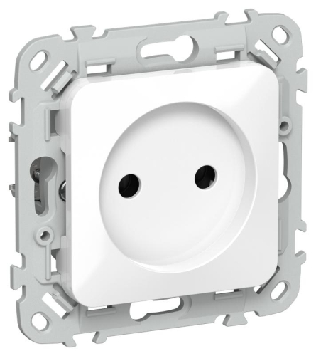 Розетка СП FLITE РС01-1-ФлБ 10А без заземл. без защ. шторок безвинтовое крепление механизм бел. IEK FI-R10-10-1-K01 Розетка СП FLITE РС01-1-ФлБ 10А без заземл. без защ. шторок безвинтовое крепление механизм бел. IEK FI-R10-10-1-K01