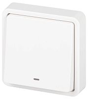 Выключатель Эксперт 11-1522-01 с подсветкой IP55 10АХ-250В СУ бел. Эра Б0063279