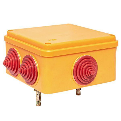 Коробка огнестойкая E90 100х100х50мм 4п с клеммником 1.5-2.5кв.мм IP55 EKF plc-kmrf-100-4-02 фото 2