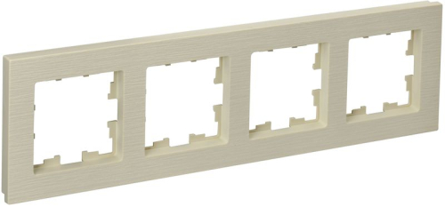 Рамка 4-м BRITE РУ-4-Бр беж. рифленый IEK BR-M42-51-K10 Рамка 4-м BRITE РУ-4-Бр беж. рифленый IEK BR-M42-51-K10