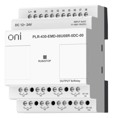 Модуль расширения входов выходов ПЛК 430 4 DI 4 UI (0-10В/DI) 8 RO 24В DC ONI PLR-430-EMD-08U08R-0DC-00 фото 8