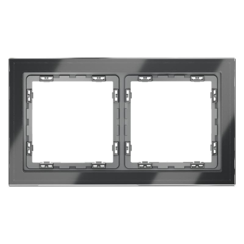 Рамка 2-м S70 стеклян. графит Voltum VLS110207 Рамка 2-м S70 стеклян. графит Voltum VLS110207