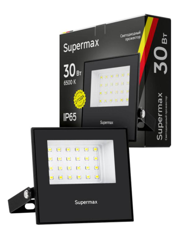 Прожектор светодиодный Supermax SPR 30Вт 6500К 3000лм IP65 КОСМОС S_PR_LED_30 фото 2