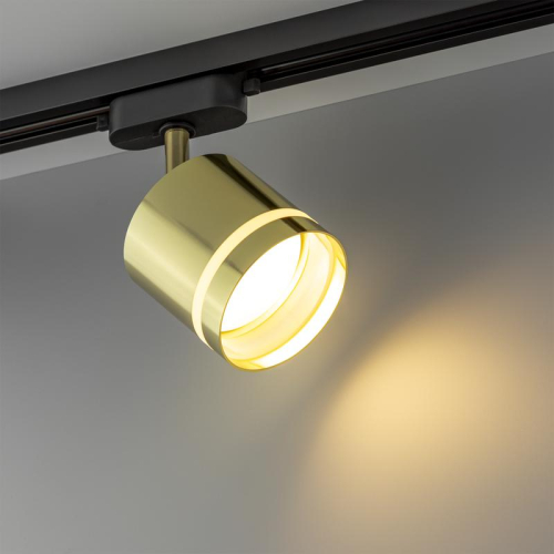 Светильник трековый ARTLINE поворотный 85х85х80мм GX53 230В алюм./пластик. 4кв.м зол. Ritter 59868 2 фото 2