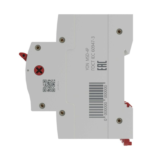 Выключатель нагрузки модульный 4п 80А MSD YON MSD-4P80 фото 3
