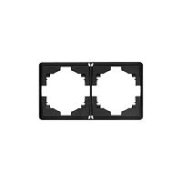 Рамка 2-м ROUND MIELE оникс Kranz KR-78-0752-3