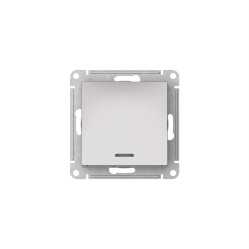 Переключатель 1-кл. AtlasDesign (сх. 6а) 10AX с подсветкой быстрозажим. клем. механизм алюм. SE ATN000363S фото 4