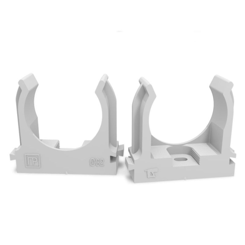 Держатель для труб (клипса) d32мм для монтажн. пистолета сер. в п/э Промрукав PR13.0122 Держатель для труб (клипса) d32мм для монтажн. пистолета сер. в п/э Промрукав PR13.0122