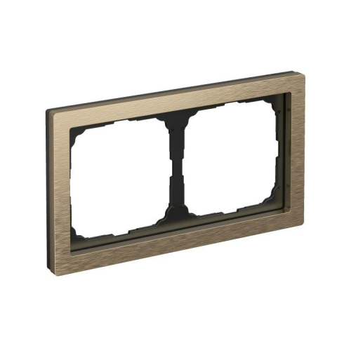 Рамка 2-м ArtGallery Pure метал. латунь SE GAL312202 фото 4