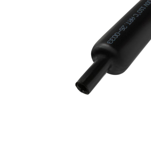 Трубка термоусадочная среднестен. клеевая 33/8 (3-4:1) черн. 1м (уп.4шт) Rexant 26-0033 фото 2