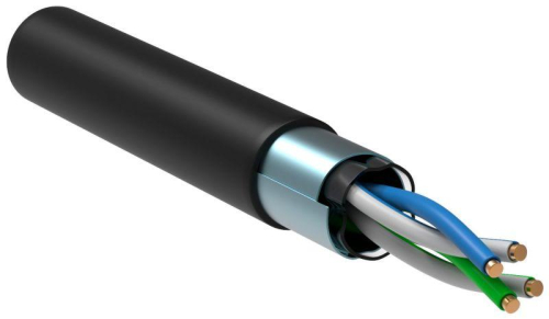 Кабель витая пара F/UTP кат.5E 2PR 24 AWG LDPE 1м черн. РФ (уп.305м) GENERICA BC3-C5E02-339-305-R-G Кабель витая пара F/UTP кат.5E 2PR 24 AWG LDPE 1м черн. РФ (уп.305м) GENERICA BC3-C5E02-339-305-R-G