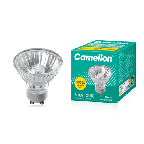 Лампа галогенная JCDRC 50Вт GU10 230В Camelion 5560 Лампа галогенная JCDRC 50Вт GU10 230В Camelion 5560