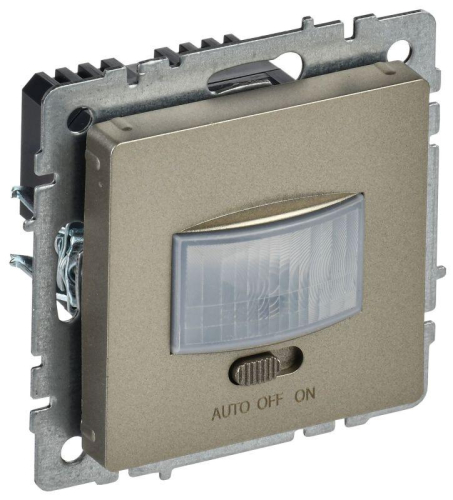 Датчик движения BRITE ДС10-1-БрШ механизм шампань IEK BR-MS10-N-150-05-K37 Датчик движения BRITE ДС10-1-БрШ механизм шампань IEK BR-MS10-N-150-05-K37