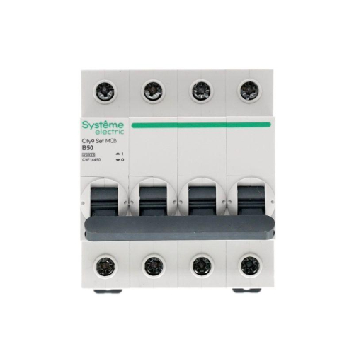 Выключатель автоматический модульный 4п B 50А 4.5кА City9 Set 400В SE C9F14450 фото 2