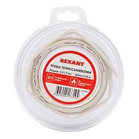 Трубка термоусадочная ТУТ нг 3.0/1.5 бел. ролик 2.44м Rexant 29-0001