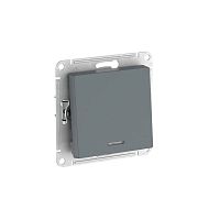 Выключатель 1-кл. AtlasDesign (сх. 1а) 10AX с подсветкой быстрозажим. клем. механизм грифель SE ATN000713S