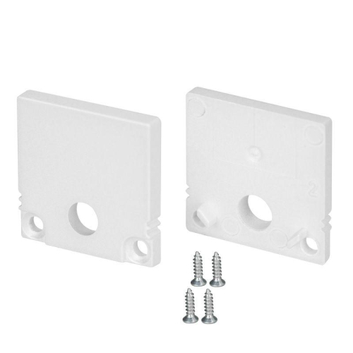 Заглушка SL-SLIM20-H20 WHITE с отверстием пластик (комплект) Arlight 047634 Заглушка SL-SLIM20-H20 WHITE с отверстием пластик (комплект) Arlight 047634