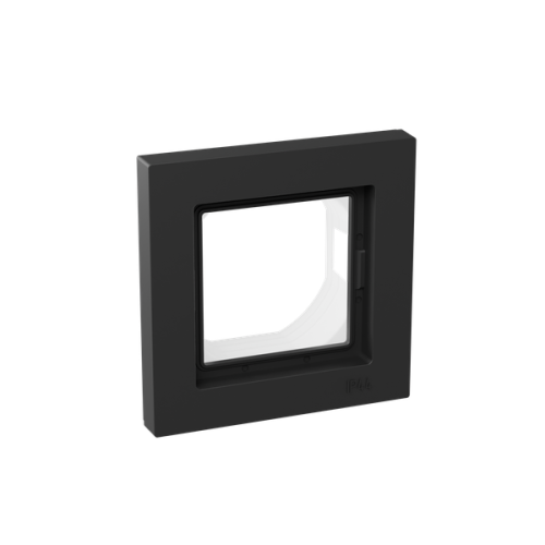 Рамка 1-м Эпика IP44 пластик черн. EKF UP1-FPB-01-44 фото 2