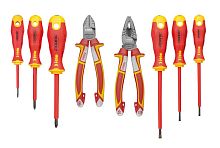 Набор диэлектрических отверток Ergonic с пасатижами и бокорезами (уп.8шт) Felo 41398517