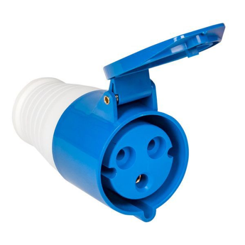 Розетка кабельная 32А 220В 2Р+РЕ IP44 (223) EKF ps-223-32-220 фото 2