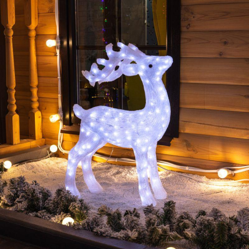 Фигура светодиодная акриловая "Олень" 50х25х75см 5Вт IP65 понижающ. трансф. в компл. Neon-Night 513-280 фото 3