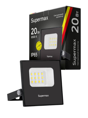 Прожектор светодиодный Supermax SPR 20Вт 6500К 2000лм IP65 КОСМОС S_PR_LED_20 фото 2