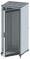 Шкаф напольный 42U Ш600хГ600 передняя дверь стекло; задняя глухая дверь; крыша укомплектована вводом и заглушками DKC R5IT4766GS
