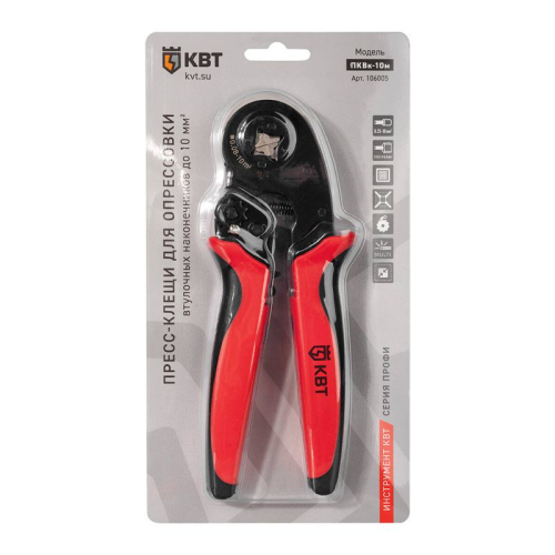 Пресс-клещи ПКВк-10м ПРОФИ КВТ 106005 фото 6