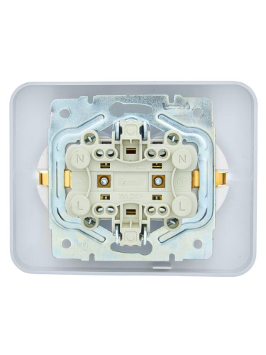 Розетка 2-м СП ASTI 16А IP20 без заземл. термопласт бел. LEZARD 7081-0200-128B фото 2 Розетка 2-м СП ASTI 16А IP20 без заземл. термопласт бел. LEZARD 7081-0200-128B фото 2