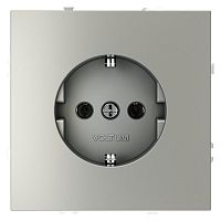 Розетка 1-м СП S70 16А с заземл. механизм сталь Voltum VLS040105