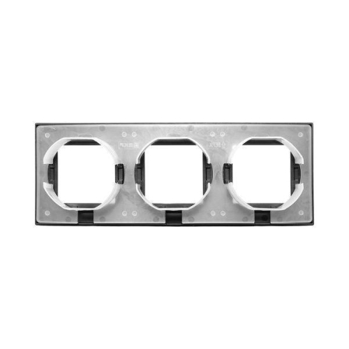 Рамка 3-м Эпика IP44 пластик черн. EKF UP1-FPB-03-44 фото 3