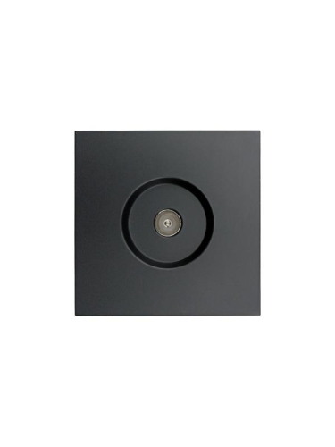 Розетка ТВ оконечная СП ZIMA IP20 черн. бархат LEZARD 704-4288-130 фото 4
