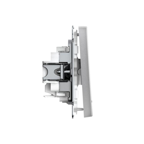 Выключатель 1-кл. ArtGallery 10AX с подсветкой быстрозажим. клем. механизм алюм. SE GAL000313S фото 4