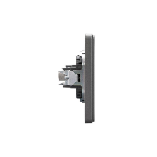 Розетка телевизионная TV СП ROUND MIELE титан Kranz KR-78-0723-2 фото 4