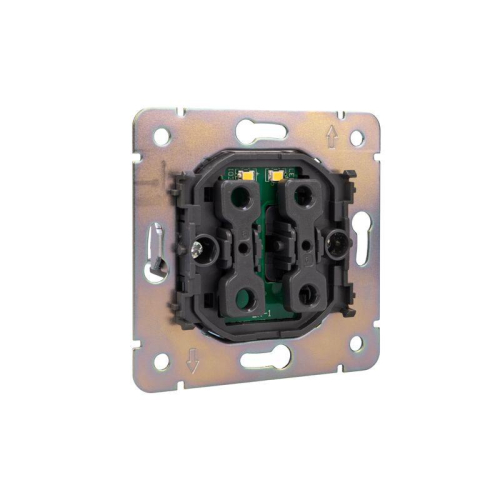 Выключатель 2-кл. СП STRONG MIELE 10А с подсветкой графит Kranz KR-78-0714-6 фото 6