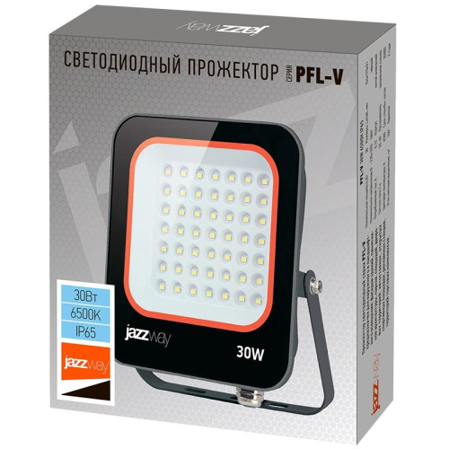 Прожектор светодиодный PFL-V 30Вт 6500К IP65 ДО JazzWay 5039711 фото 5