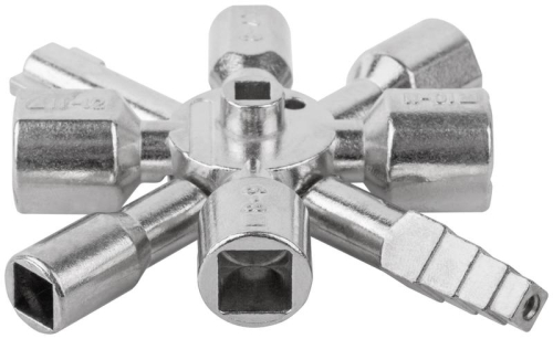 Ключ универсальный для электрошкафов 10-в-1 двусторонняя CrV бита РН2/SL7 FIT 60110 фото 3