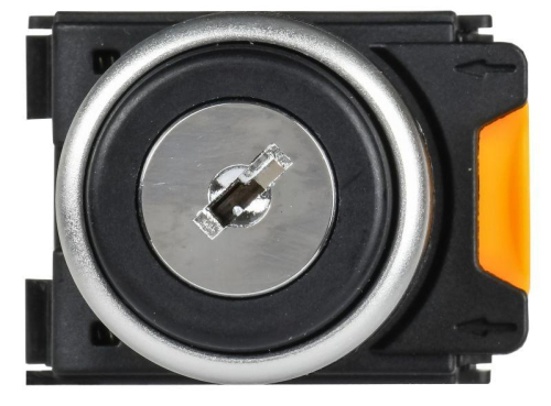 Переключатель 2 полож. 1НО+1НЗ с ключом черн. MASTER IEK MI-SW60-11Y-3-34-2-K02 фото 4