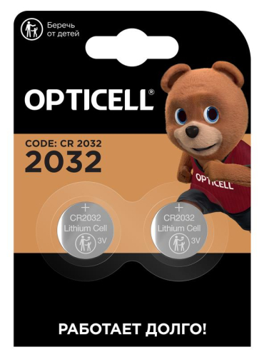 Элемент питания литиевый CR2032 (блист. 2шт) Specialty Opticell 5060002/6060002 Элемент питания литиевый CR2032 (блист. 2шт) Specialty Opticell 5060002/6060002