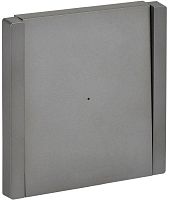 Выключатель 1-кл. СП FORTE&PIANO 10А FP502 с индикацией сталь IEK FP-V10-1-10-1-K46