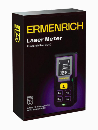 Рулетка лазерная Reel PLUS GD40 фиолет. Ermenrich 84643 фото 7 Рулетка лазерная Reel PLUS GD40 фиолет. Ermenrich 84643 фото 7