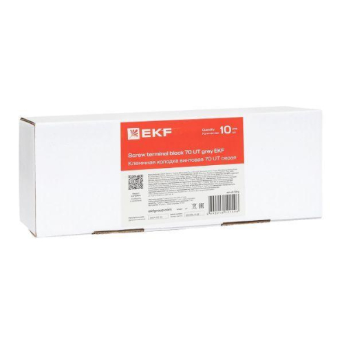 Колодка клеммная винтовая 70 UT сер. EKF scr-ut-70-g фото 3