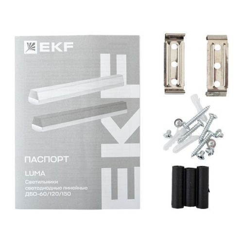 Светильник светодиодный ДБО-150 60Вт 4000К IP20 1480х65х70 линейный черн. LUMA EKF LBL-150-60-B-4000 фото 10