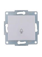 Механизм кнопки звонка 1-кл. 1п СП Karina 10А IP20 бел. LEZARD 707-0288-103
