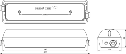 Блок аварийного питания БАП BS-STABILAR2-83-B1-LED BOX IP65 Белый свет a16821 фото 6