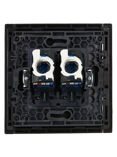 Розетка компьютерная 2-м RJ45 кат.6 FORTE&PIANO FP134 черн. IEK FP-K20-2-K02 фото 5