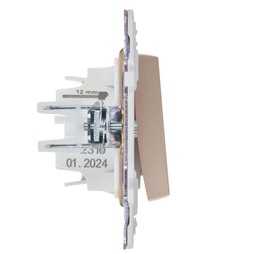 Выключатель 1-кл. SKANDY 10А SK-V01Sa песочн. IEK SK-V10-0-10-K98 фото 4