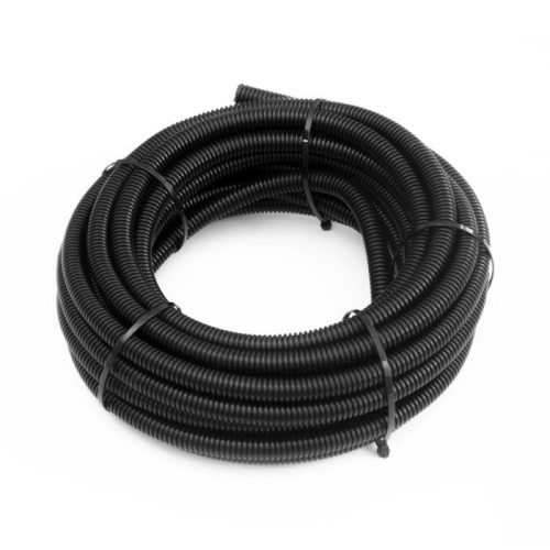 Труба гофрированная ПА dвн 9.8мм dнар 13.2мм безгалоген. (HF) разрезная черн. (уп.10м) Промрукав PR02.0364 фото 2