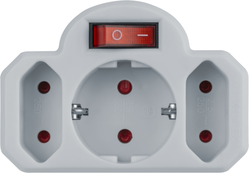 Разветвитель 3-м (1-м - с заземл. 2-м - без заземл.) 10А IP20 94 698 NAD-3-R2F-WH в ряд Navigator 94698 фото 2